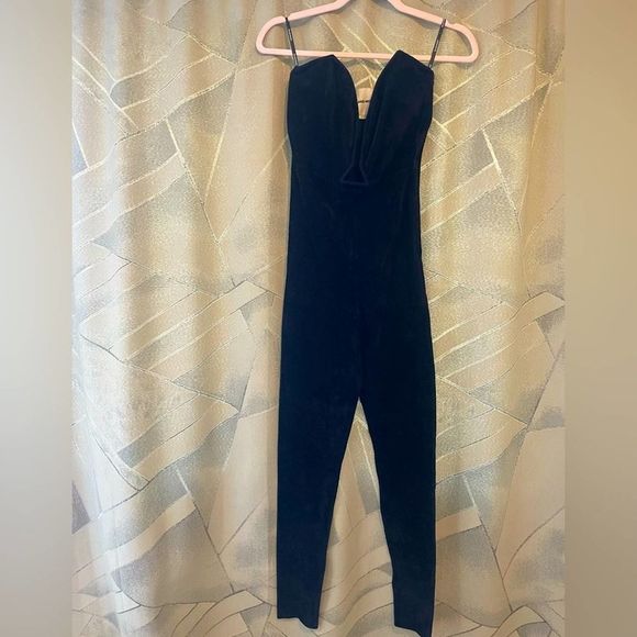 NEW Roland Mouret Cut Out Jumpsuit Black US 4 - Picture 4 of 9
